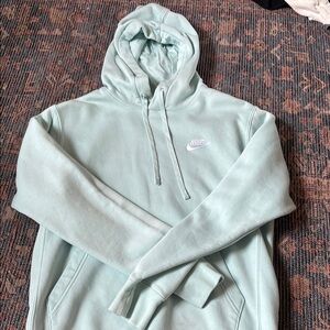 light blue nike hoodie